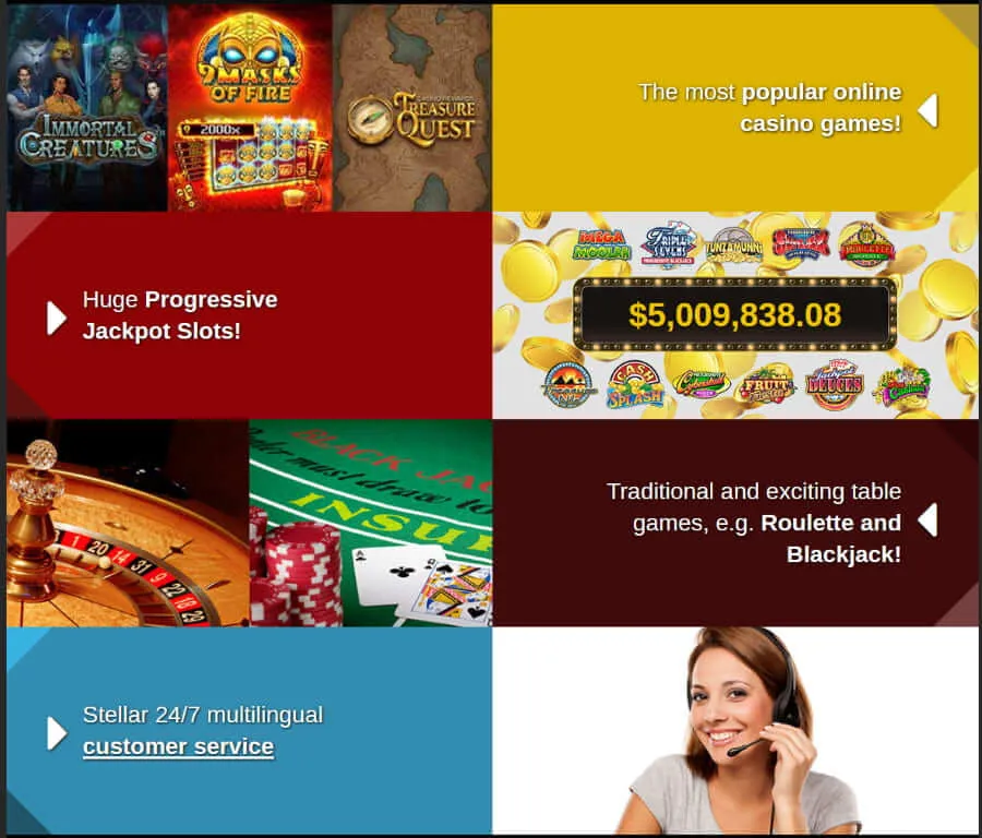 Casino Action advantages