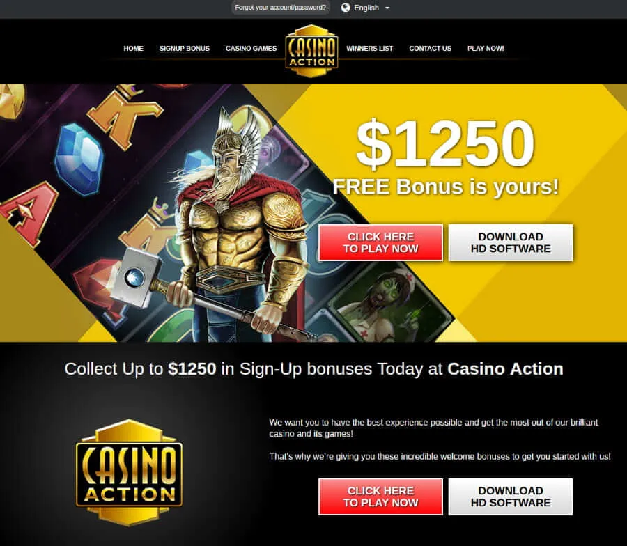 Casino Action promotions