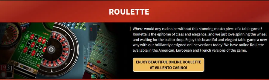 Villento Casino roulette